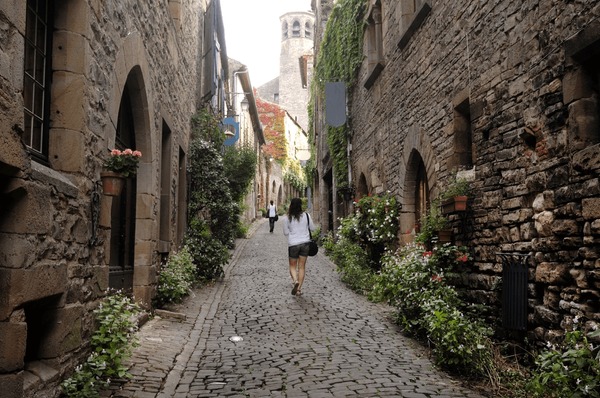 Cordes sur Ciel medieval hilltop villagein France