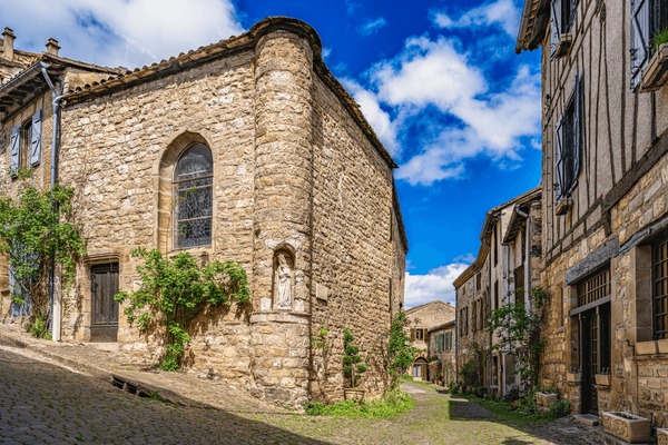 Cordes sur Ciel medieval hilltop villagein France