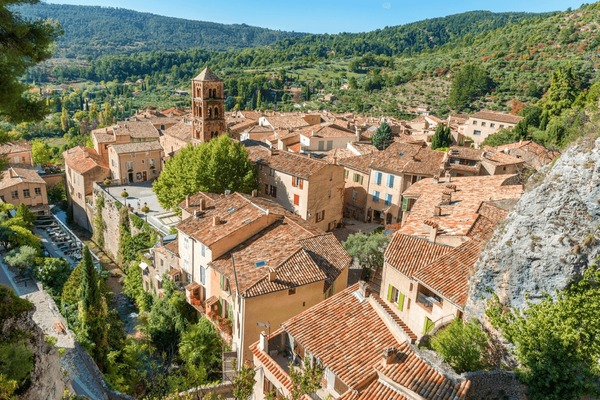 Moustiers Sainte Marie medieval village Provence France